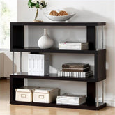 3-Shelf, Dark Brown Barnes Modern Bookcase